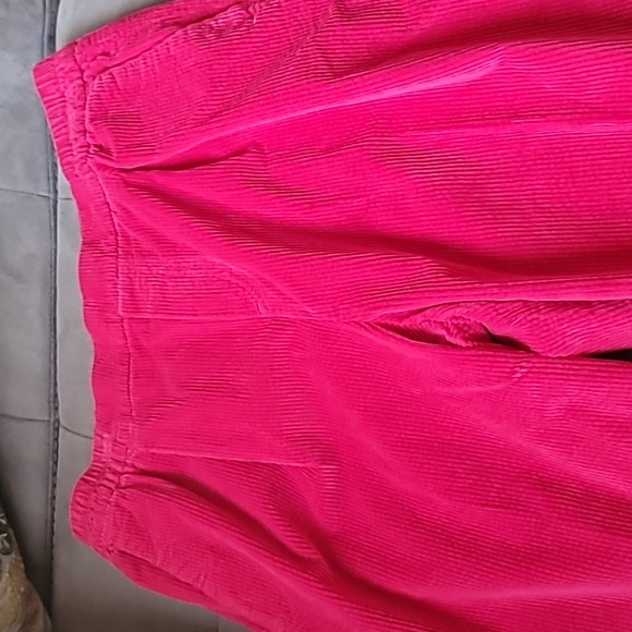 United Colors Of Benetton Vibrant Pink Corduroy Pants Size Large - Picture 2 of 9
